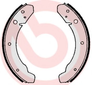 Тормозные колодки барабанные BREMBO S 85 501