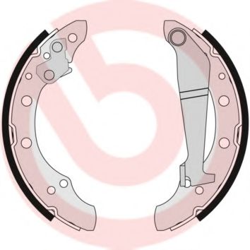 Тормозные колодки барабанные BREMBO S 85 508