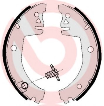 Тормозные колодки барабанные BREMBO S 85 512