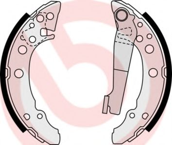 Тормозные колодки барабанные BREMBO S 85 535