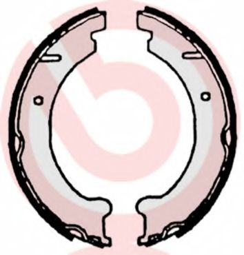 Тормозные колодки барабанные BREMBO S 86 509