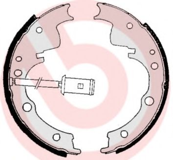 Тормозные колодки барабанные BREMBO S A6 505