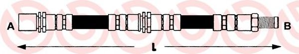 Тормозной шланг BREMBO T 16 002