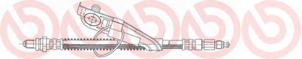 Тормозной шланг BREMBO T 24 095