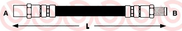 Тормозной шланг BREMBO T 50 011