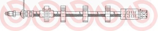 Тормозной шланг BREMBO T 61 035