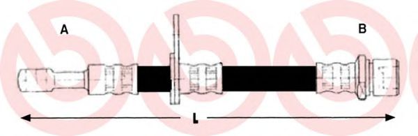 Тормозной шланг BREMBO T 78 028