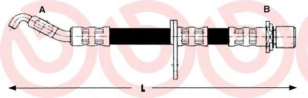Тормозной шланг BREMBO T 83 013