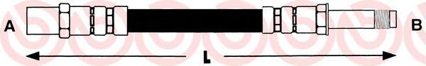 Тормозной шланг BREMBO T 85 020