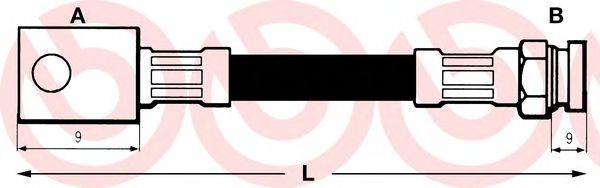 Тормозной шланг BREMBO T 85 032