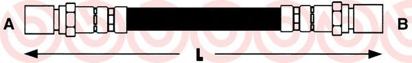 Тормозной шланг BREMBO T 85 044