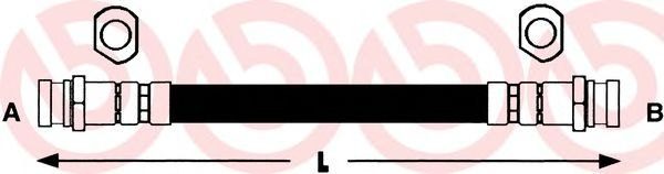 Тормозной шланг BREMBO T 85 081