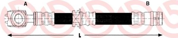 Тормозной шланг BREMBO T 85 109