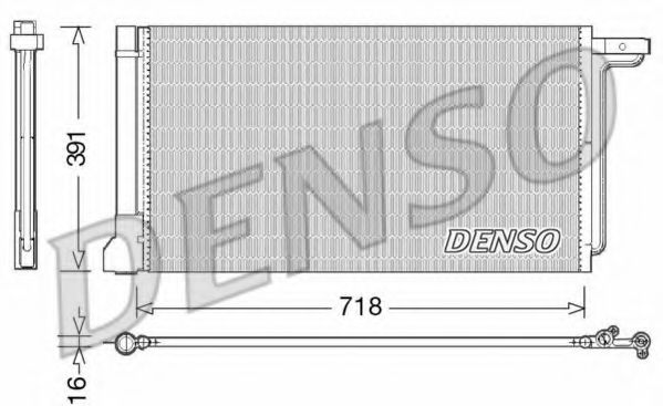 Радиатор кондиционера DENSO DCN10028