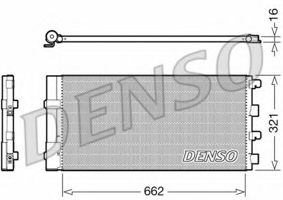 Радиатор кондиционера DENSO DCN37003