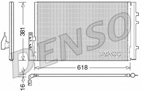 Радиатор кондиционера DENSO DCN05014