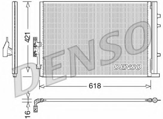 Радиатор кондиционера DENSO DCN05016