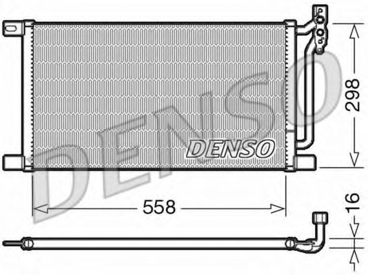 Радиатор кондиционера DENSO DCN05020