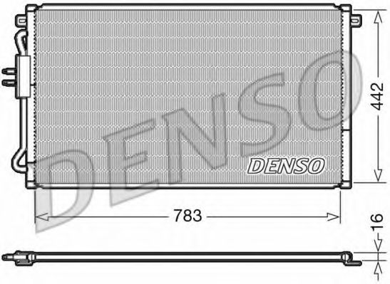 Радиатор кондиционера DENSO DCN06015