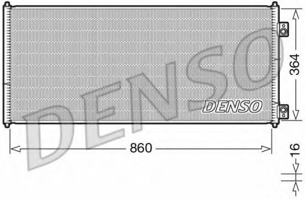 Радиатор кондиционера DENSO DCN10032
