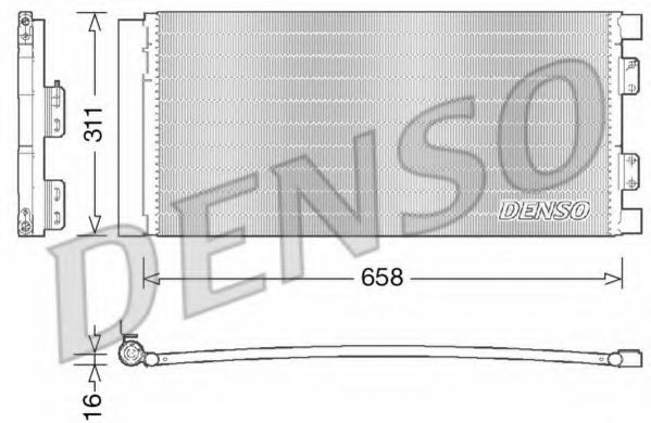 Радиатор кондиционера DENSO DCN14002