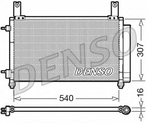 Радиатор кондиционера DENSO DCN15004