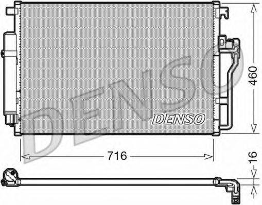 Радиатор кондиционера DENSO DCN17008