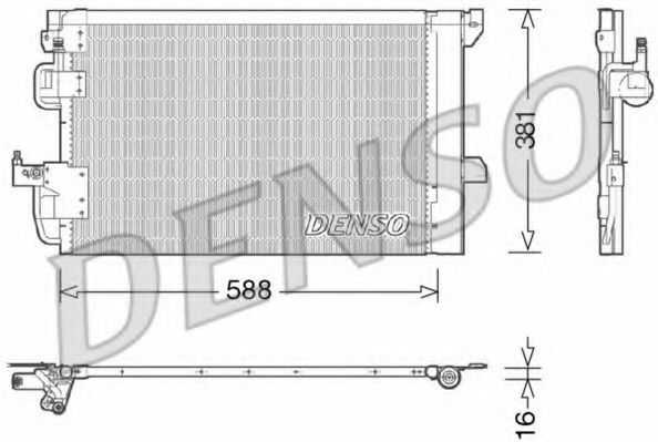 Радиатор кондиционера DENSO DCN20007