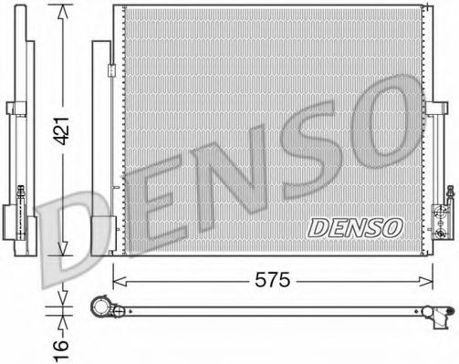 Радиатор кондиционера DENSO DCN20036