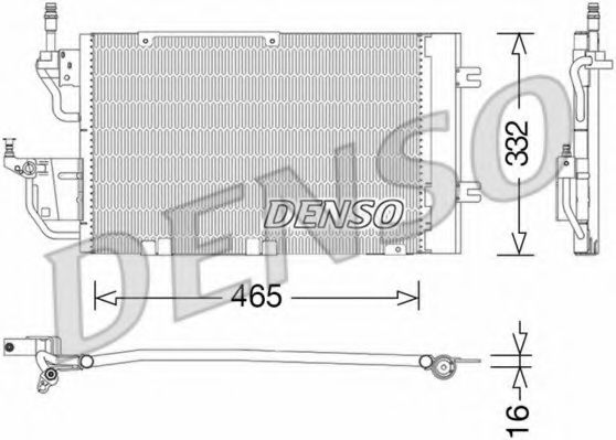 Радиатор кондиционера DENSO DCN20037