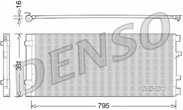 Радиатор кондиционера DENSO DCN23037