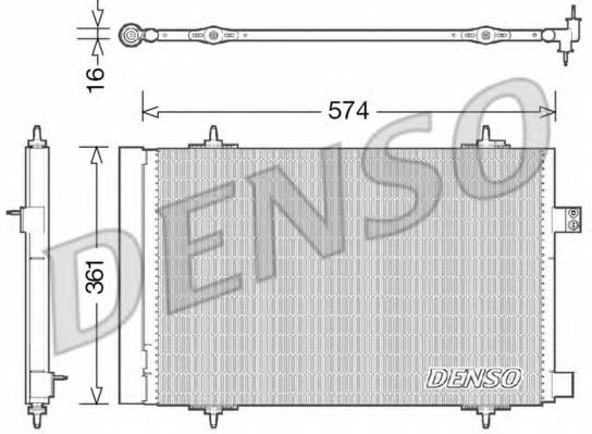 Радиатор кондиционера DENSO DCN21019