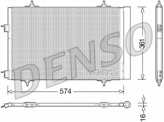 Радиатор кондиционера DENSO DCN21020