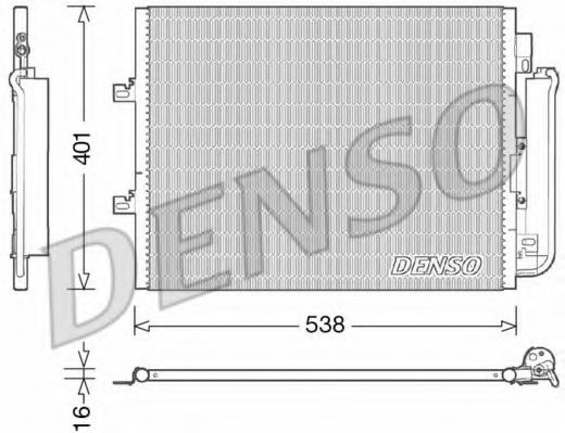Радиатор кондиционера DENSO DCN23026