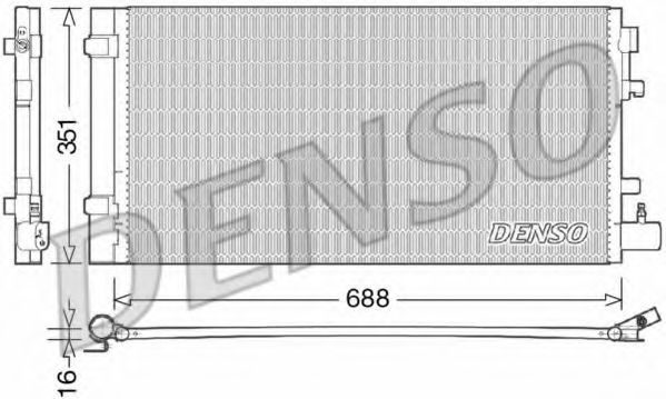 Радиатор кондиционера DENSO DCN23031