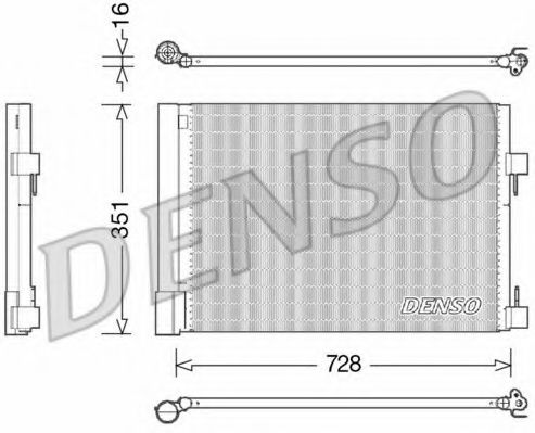 Радиатор кондиционера DENSO DCN23032