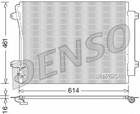 Радиатор кондиционера DENSO DCN32011