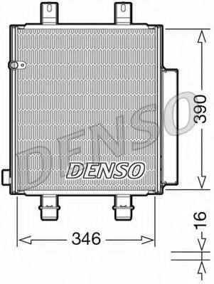 Радиатор кондиционера DENSO DCN35004