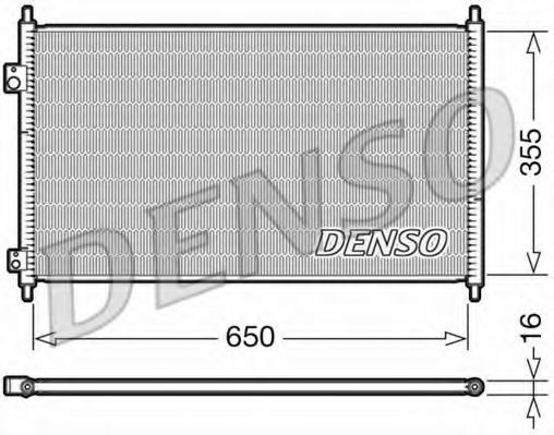 Радиатор кондиционера DENSO DCN40018