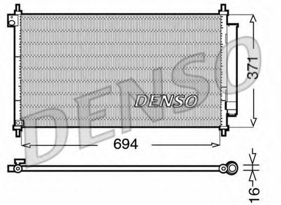 Радиатор кондиционера DENSO DCN40012