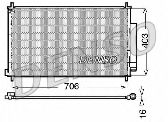 Радиатор кондиционера DENSO DCN40013
