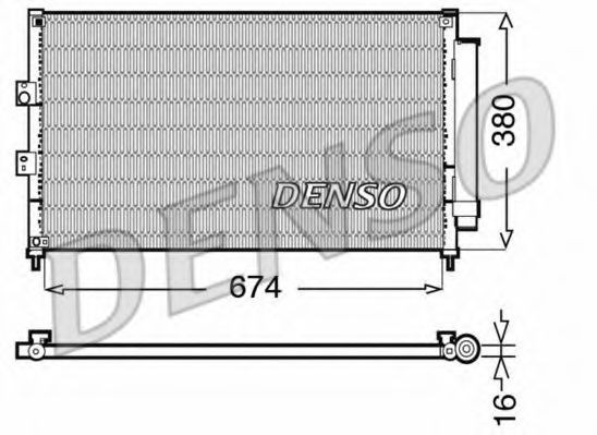 Радиатор кондиционера DENSO DCN40014