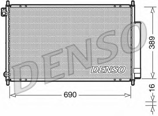 Радиатор кондиционера DENSO DCN40016