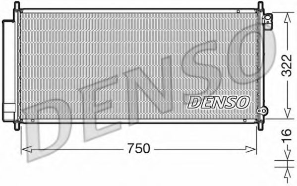 Радиатор кондиционера DENSO DCN40017
