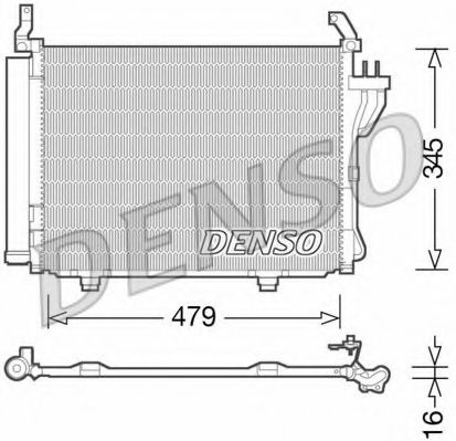 Радиатор кондиционера DENSO DCN41002