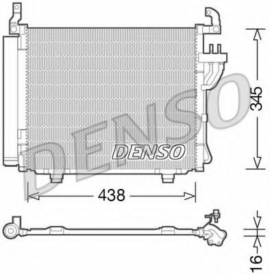 Радиатор кондиционера DENSO DCN41003