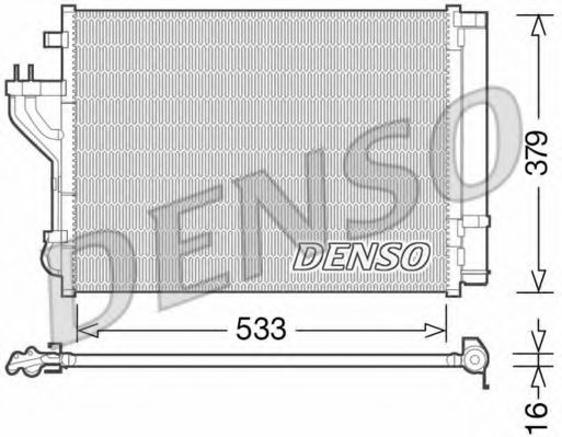 Радиатор кондиционера DENSO DCN41004