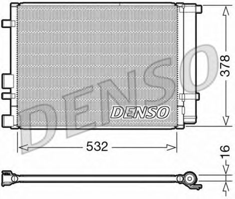 Радиатор кондиционера DENSO DCN41006