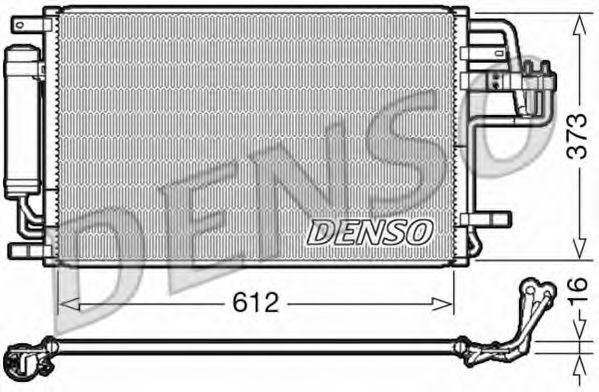 Радиатор кондиционера DENSO DCN41007