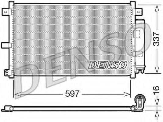 Радиатор кондиционера DENSO DCN44001